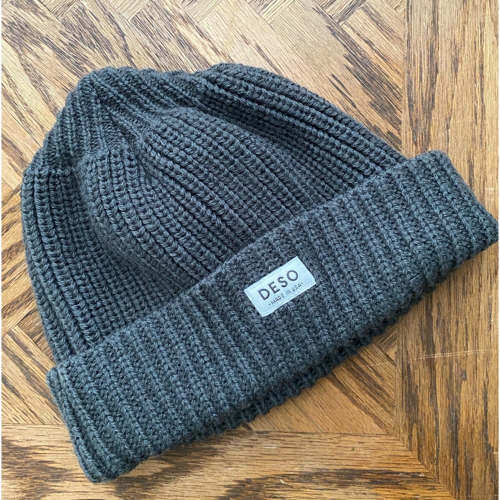 Deso Supply wool blend beanie. Unisex